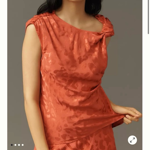 Anthropologie Tops - Farm Rio x Anthropologie Printed Asymmetric Tank Size M Medium MSRP 148$+